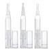 Transparent Twist - Nail Oil Transparent Twist Empty Cuticle Oil and Nail Polish with Brush for Liquid Foundation Nail Polish With Brush Head + Large Silicone Head + Tongue Hea