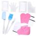 Healeved 3 Sets Hand and Foot Care Set Spa Gloves Nursing Accessories Paraffin Wax Warmer Bath Gloves Moisturizer Socks Bath Mitt Work Pink Bath Spa Hand Use Plastic Gloves (foot Covers)