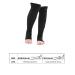 XXL Black Compression Socks - Open Toe Calf Support for Sports & Varicose Vein Relief | International Shipping - Buy Online on GoSupps.com