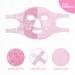 CONBELLA Pink Face Eye Mask for Dark Circles, Puffiness, Migraines, Headache - Cooling Mask for Stress Relief, Redness Reduction - Hot Cold Therapy for Men and Women - Buy Online on GoSupps.com