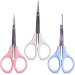Humbee Hair Trimming Scissors Set, Grooming Scissors for Facial Hair, Nose Hair, Mustache, and Beard Grooming, Stainless Steel Eyebrow Scissors