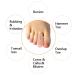 Gel Middle Toe Caps 10 Pcs - Beige Breathable Toe Protector Sleeves for Corns, Blisters, and Hammer Toes - Reduce Friction - Buy Online on GoSupps.com