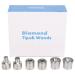 FRCOLOR Diamond Dermabrasion Replacements 1pc Diamond Dermabrasion Replacement Tips Diamond Dermabrasion Head Dermabrasion Tips Tips Replacement Microscopic Carving Tips 9.5x8.5cm White