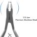 YNR Professional Cuticle Nippers Stainless Steel Cuticle Cutters and Remover - Silver Nipper Scissors Nail Care Tool for Manicure and Pedicure - Buy Online on GoSupps.com