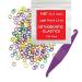 1/8 Inch Orthodontic Elastic Rubber Bands, 100 Pack, Neon, Light 2.5 Ounce Small Rubberbands Dreadlocks Hair Braids Fix Tooth Gap, Free Elastic Placer for Braces Light Force 2.5 Ounce 100 Pack - Neon