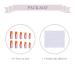 BABALAL Orange French Press Acrylic False Nails - Long Glossy Ballerina Coffin Nails for Women/Girls C03 - Buy Online on GoSupps.com