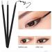 Voragrl 100Piece Beauty Makeup Eyeliner Brushes Make Up Brush Disposable Eyeliner Brush with Cap Yellow Black&Yellow - Buy Online on GoSupps.com
