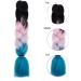 Traziewell Crochet Hair Extensions for Braiding Ombre Braids High Temperature Synthetic Hair Extension for Crochet Twist Black to Pink to Lake Blue 2105 FH002105 L - Buy Online on GoSupps.com