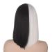 Half Black Half White Bob Wig for Women - Atayou 13 Straight Cosplay & Halloween Costume Hair - Buy Online on GoSupps.com
