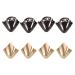 VALICLUD Metal Shoes Pointed 4 Pairs High Heels Toe Cap Elegant High Heels Tip Cover Pump Toe Cap Cover for Shoes Repair Accessories