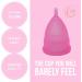 Menstrual Cup - 2 Period Menstruation Cups - Soft Flexible Medical Grade Silicone for Comfort and Fit - Size Small and Large - Sanitary Pad and Tampon Alternative (Large) L (Pack of 2) - Buy Online on GoSupps.com