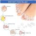 Toe Straightener Spacers - 3 Pairs of Gel Toe Separators for Foot Pain Relief and Toe Realignment - Washable and Reusable Toe Correctors and Bunion Relief - Buy Online on GoSupps.com