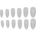 Nail Tips Multi-Size Breathable False Nail Tips Semi-Frosted Ultra-Thin for Salon (11#) - Buy Online on GoSupps.com