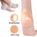 Silicone Heel Cups 4 Pairs - Plantar Fasciitis Inserts & Breathable Heel Protectors for Men and Women - Buy Online on GoSupps.com