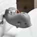 Faucet Cover Bathtub Baby Tub - Bath Spout Cover Baby Bathtub, Faucet Cover Baby Bathtub Silicone Whale for Kids, Toddler, Infant Grey