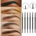 Eye Liner 1 pcs 2in1 crayon sourcils double t te double imperm able de 1 5 mm sourcil naturel Pas de maquillage Noir Noir stylo plume Eye Liner Noir(B) - Buy Online on GoSupps.com