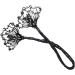 FRCOLOR Black Swan Clip Hair Bun Maker - Bridal Styling Tool for Teens, Fabric Glitter Bun Maker for Deft and Elegant Updos - Buy Online on GoSupps.com