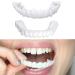 Flipped Warm Dentures - 2 Pairs of Provisional False Teeth for Missing Irregular or Stained Teeth | Comfortable & Custom Fit for Top & Bottom Coverage | International Shipping Available - Buy Online on GoSupps.com