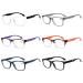 Vevesmundo reading glasses women men semi -frame spring hinge vintage semi -glasses reading aid visual aid glasses with starch 6 pieces reading glasses 3.5 x