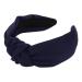 axy fabric headband with knot-vintage-beautiful ladies headband hair accessory headband HR35 (black blue)