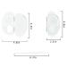 Buy B Baosity Transparent Makeup Palette - Acrylic Mixing Tray for Foundation Nail Art Lipstick & Eye Shadow - Portable & Professional Quality - Buy Online on GoSupps.com