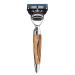 M HLE wet razor - Stylo series - compatible with Gillette blades - hammered beech