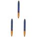 Balacoo 3pcs Self Adhesive Mascara Black Eyeliner Pencils Eyeshadow Pencil No Blooming Eye Liner Paste Drill 1 count (Pack of 1) Bluex3pcs