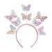 TQUXNGA Glittering Powder Headband Aesthetic Butterfly Hairhoop Festival Headdress Girls Party Headwear Valentines Hairpiece