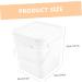 Baluue Sealed Bucket Empty Paint Cans Grain Dispenser Oil Paint Cans Laundry Dispenser Plastic White 26X24CM White - Buy Online on GoSupps.com