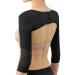 Ausom Womens Slimming Compression Long Sleeve Arm Shaper Slimmer Trimmer Back Shoulder Wrap Shaperwear Black X-Large