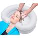 Inflatable Hair Washing Basin for Bedridden - Large Portable Shampoo Bowl for Supreme Comfort - White - Buy Online on GoSupps.com