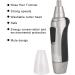 Uxsiya Nose Hair Trimmer - Multifunction Electric Nose Hair Trimmer for Men & Women | Silver - Fast International Shipping - Buy Online on GoSupps.com
