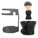 3 IN 1 Shaving Brush Set with Brush Stand and Soap Dish Shaving Set for Home and Travel Use