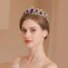 Kamirola Blue Baroque Vintage Crown - Princess Rhinestone Tiara for Christmas, Wedding, Prom - Women's Costume Accessory - Buy Online on GoSupps.com