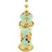 Vintage Heart Pattern Aqua Refillable Perfume Bottle - Exquisite Retro Design | Elegant Gift for Lovers | Sparkling Crystal & Multi-Purpose Use - Buy Online on GoSupps.com