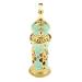 Vintage Heart Pattern Ancient que Aqua Refillable Perfume Bottle - Exquisite Retro Design Elegant Gift for Lovers - Sparkle Crystal Multi Purpose