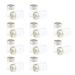 Almencla 20Pcs Empty Sealed Sterile Serum Clear Glass Vials W/Aluminum Septa Seals - Clear 3ml