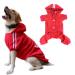 Dogs Hoodies 4 Legs Overall Dog Walray Warm Sweatshirt Warm Sweatshirt Cotton Jacket Training Suit For Little Dog Medium Dog Big Dog Cat L red