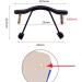 Noyota Metal Nasal Cushion Holder - Nose Bridge Replacement for Borderless & Reading Glasses - Black - 1 Piece - Buy Online on GoSupps.com