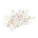 Ipetboom Wedding Hair Comb Bridal Hair Comb Accessories White The Flowers Zinc Alloy Miss Wedding Hair Piece