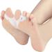 PediMend 2X Silicone Gel Toe Separator for Big Toe Alignment & Bunion Protection - Toe Straightener & Alignment Support - Unisex Foot Care (White) - Buy Online on GoSupps.com