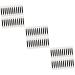 FOMIYES 3pcs 4 Double Ended Eye Shadow Stick Mini Accessories Lipstick Brush Applicator Lip Mask Set