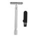 Frcolor manual razor friendly rust -free safety razor Double razor The handle is made of an aluminum alloy old -fashioned white eyebrows trimmer double -edged white 1 piece (1 Pack)