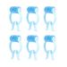 Ciieeo Snore Strips Lady Parts 6Pcs Nose Stop Clips Nasal Nose Stopper Clips POM EVA Foam Nose Clips for Emergency Accident First Aid Accessory Sky- Blue Jewelry Accessories Lady Parts Sky-blue