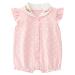Minizone Baby Girls Pyjama Summer Short Sleeve Romper Cotton Bodysuit 6-9 Months 6-9 Months A