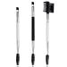 Eyebrow Brush and Comb,3 Pcs Angled EyeBrow Brush with Eyebrow Spoolie,Professional Spoolie Brush,Firm Thin Eyebrow Eyelash Makeup Grooming Tool White