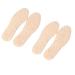 2 Pairs Wool Insole Winter Warm Sheepskin Insole Comfort Cozy Fluffy Shoe Inserts Replacement for Boots Shoes Slippers Beige (26-36)