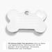 Ibera Gifts - Personalized Bone-Shaped Pendants for Medium to Large Dogs & Cats | Engraved Dog Collar Name Tags (Silver Crown Design) - Buy Online on GoSupps.com