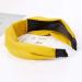 Women's Fashion Hair Headband - Elegant Yellow Wide Knot Strap | Simple & Sweet YWLink - Buy Online on GoSupps.com