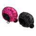 Women Large Satin Night Sleeping Cap for Long Curly Hair Double Layer Oversized Adjustable Cap 2 PACK